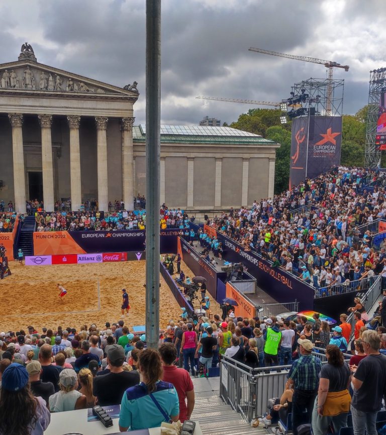 Venue Management und Veranstaltungsleitung bei den European Championships 2022 in München (Königsplatz) – Frank Noll Safety & EventSolutions
